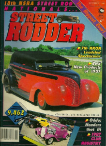 STREET RODDER 1987 NOV - CHOPPED, TUBBED, SECTIONED & BLOWN 50 FORD COUPE